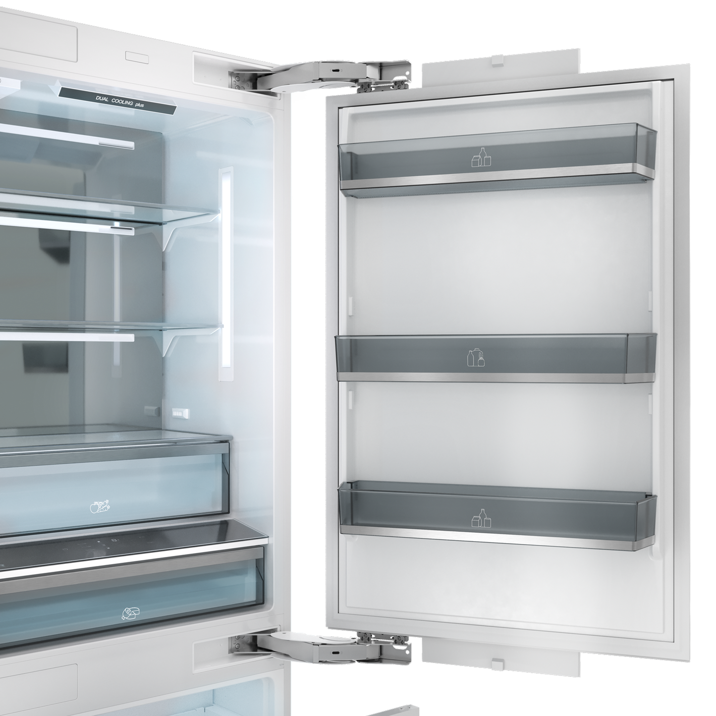 Thor Kitchen 30-inch Built-In Stainless-Steel Panel-Ready Bottom Mount Refrigerator – XRF3016BBP-SS