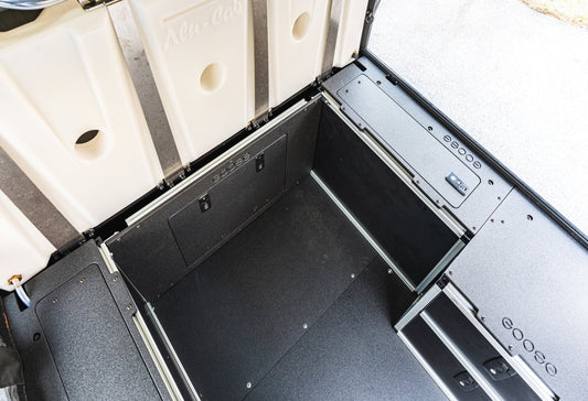 GOOSE GEAR Alu-Cab Canopy Camper V2 - Toyota Tacoma 2005-Present 2nd & 3rd Gen. - Front Utility Module - 5' Bed - 2748-GGR-SH