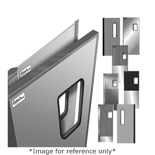 Curtron SPD-30-AL-GK-DBL-6084 60" x 84" Service-Pro Series 30 Double Swing Door - CUSPD30ALGKDBL6084