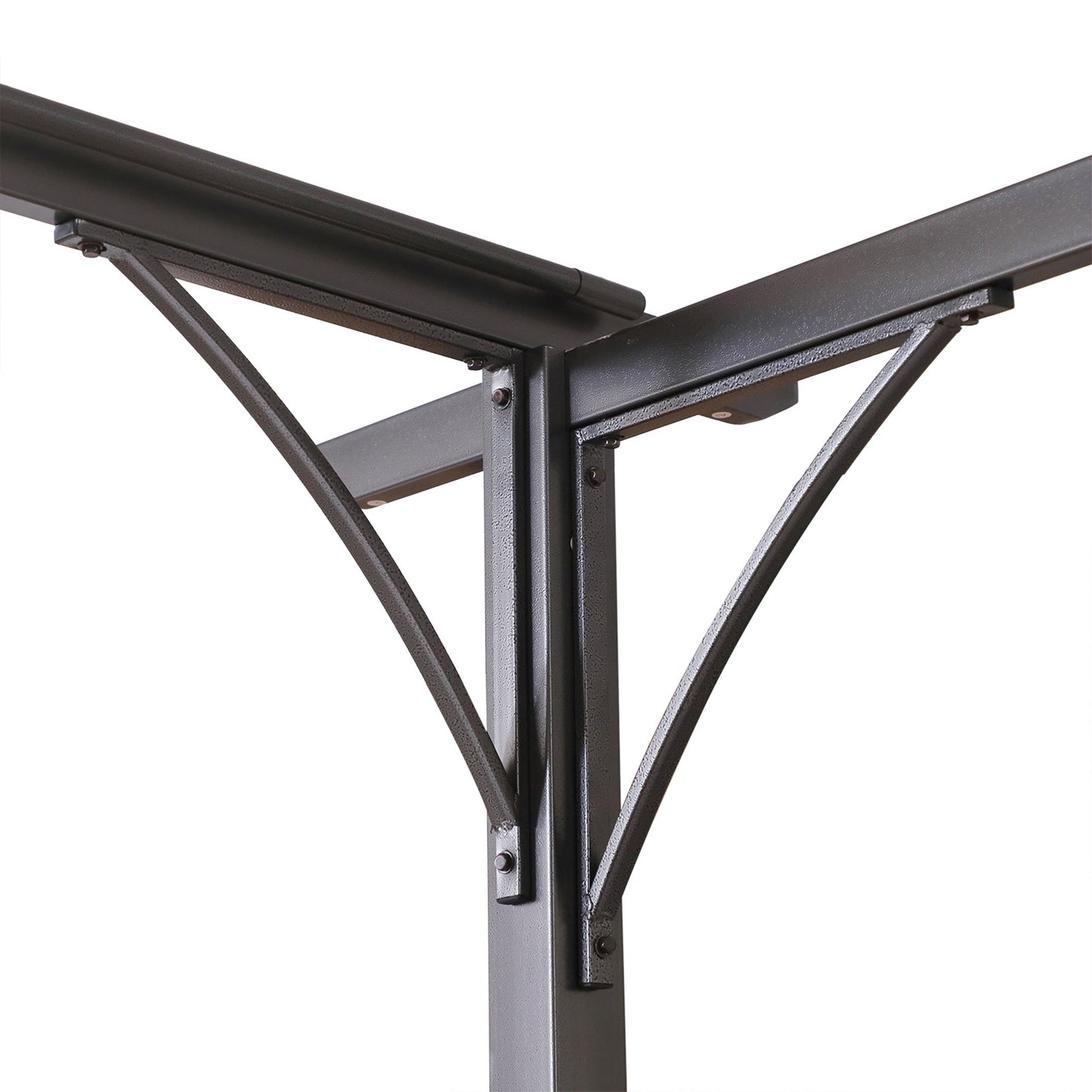 Outsunny 11.5'x11.5' Retractable Metal Pergola Canopy Shade for Patio, Backyard & Grill, Beige - 84C-092